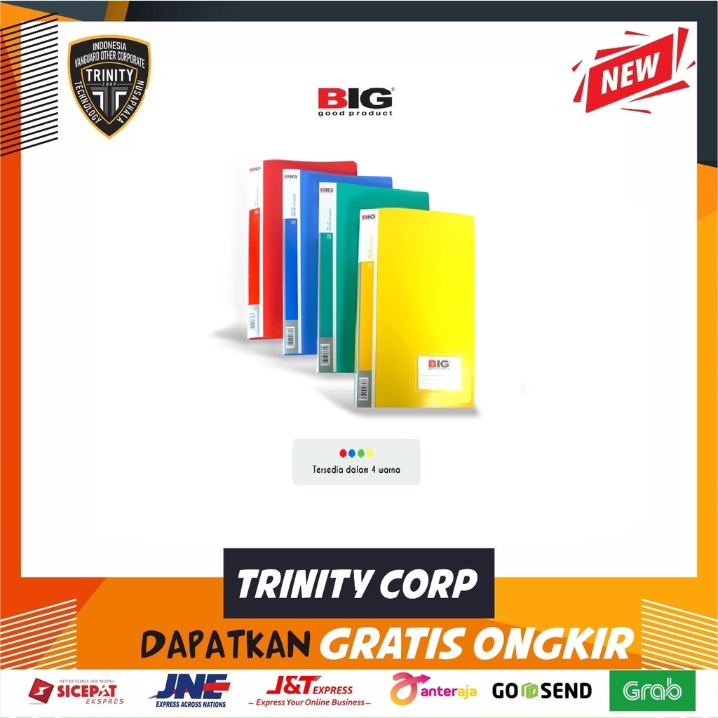 

BIG Clear Holder F4 Folio 802 isi 40/CH-802-PER PCS