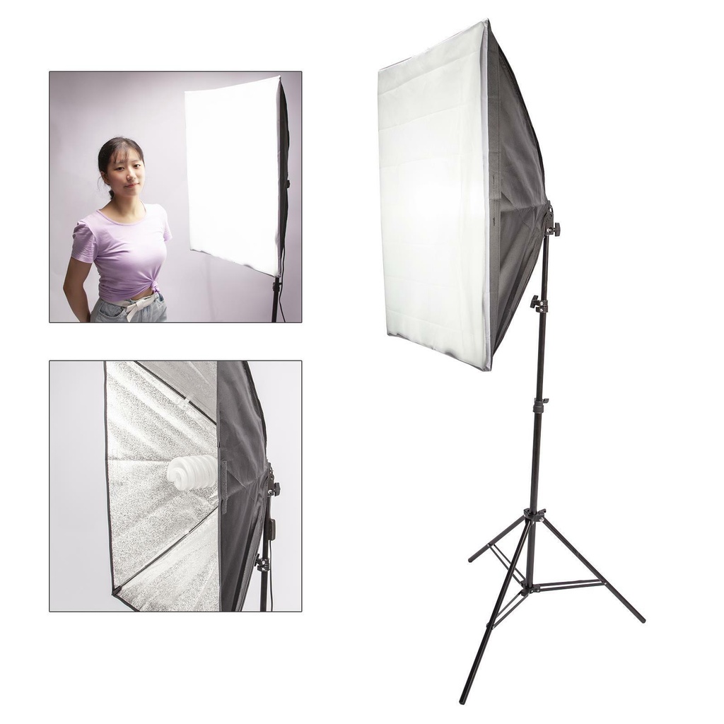 Paket Lighting Softbox untuk Live video Siap pakai Lighting Video Lampu Studio Siap pakai