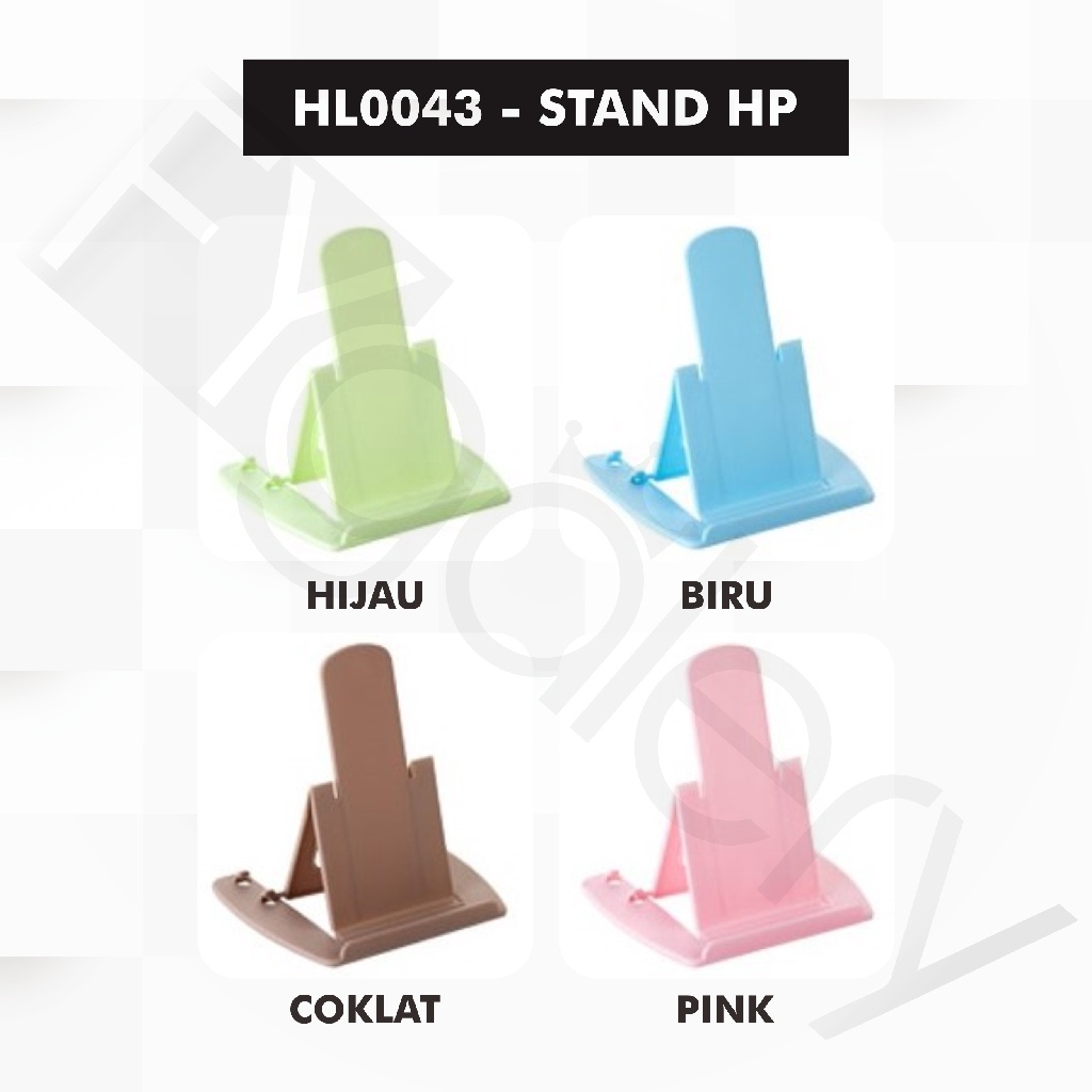 FYGALERY HL0043 Stand Penyangga HP Lipat Holder Mini Aksesoris Handphone Sandaran Plastik Murah