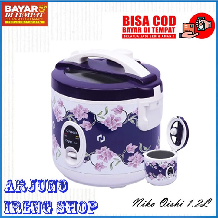 MAGIC COM RICE COOKER NIKO OISHI BATIK 1.2 LITER MEJIKOM MAGICCOM MEGICOM MEJIKOM 1.2  LITER TERBARU