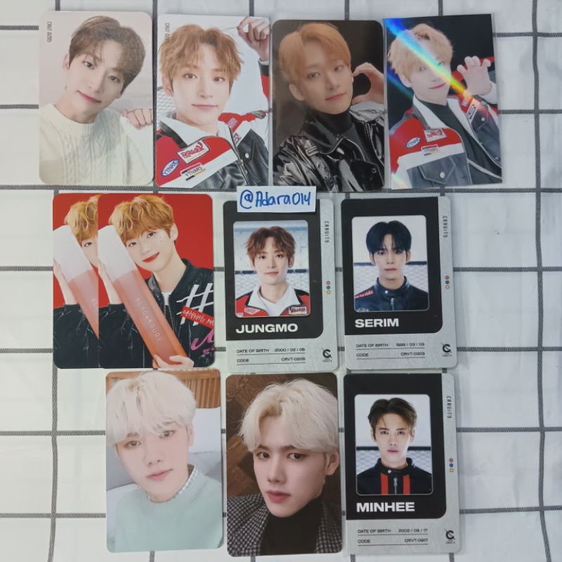 [READY] PHOTOCARD OFFICIAL CRAVITY ALBUM JUNGMO MINHEE SERIM