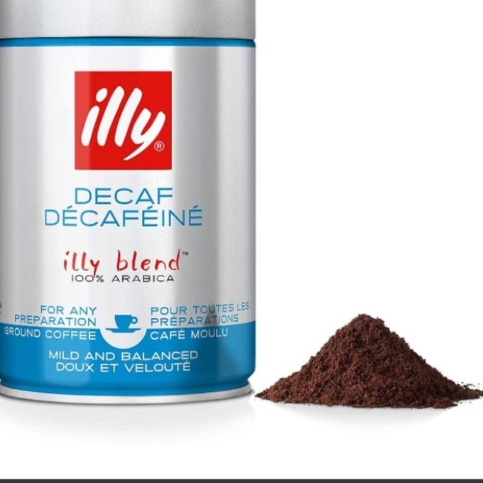

Illy Coffee Decaffeinated Ground / Bubuk 250 Gr