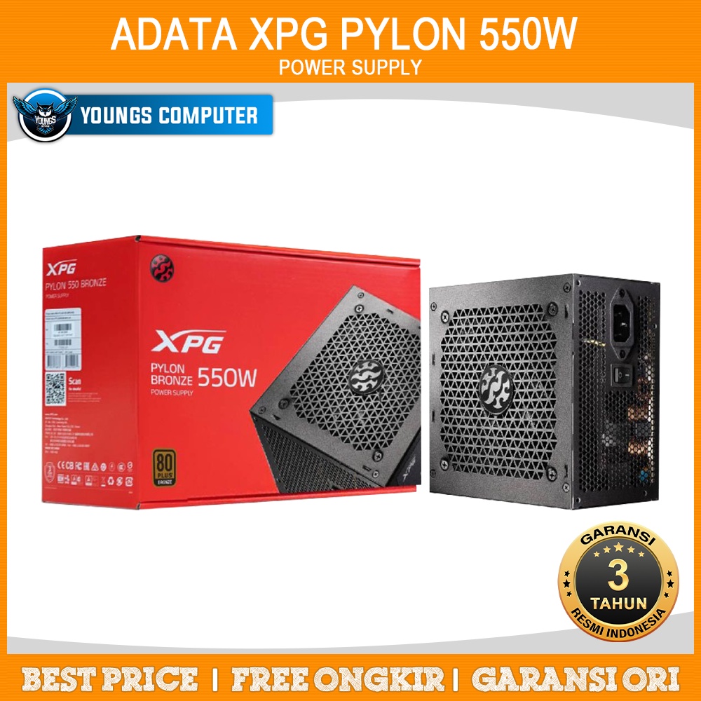 PSU ADATA XPG Pylon 550W 80+ BRONZE | Power Supply 550 Watt