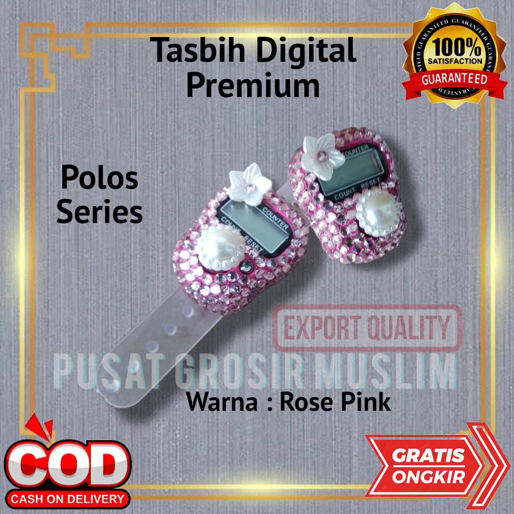 Tasbih Digital Premium Swarovski Motif Polos Tasbih Hias Digital