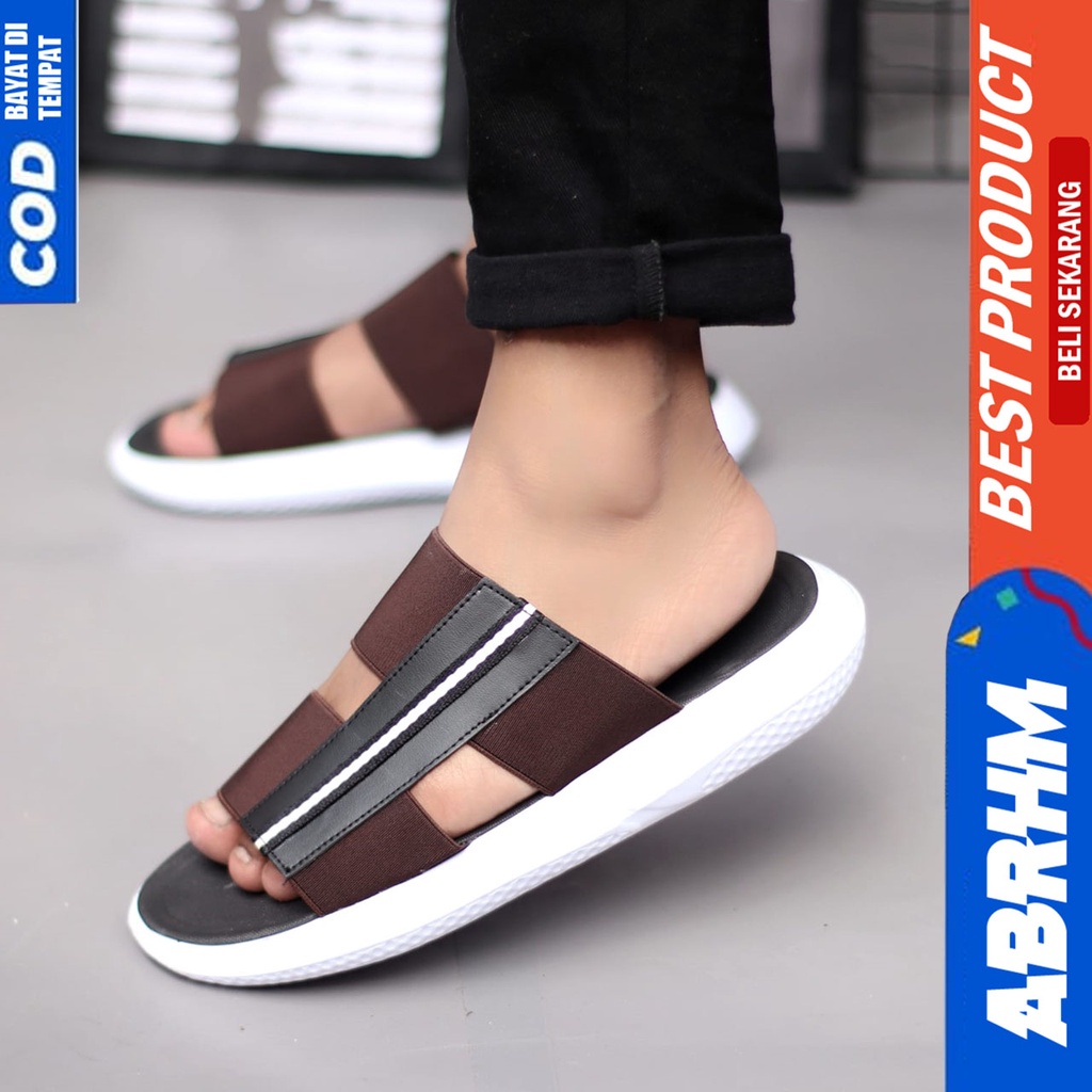 Sandal Slide Pria Sendal Selop Pria Distro Original Abraham Nusa