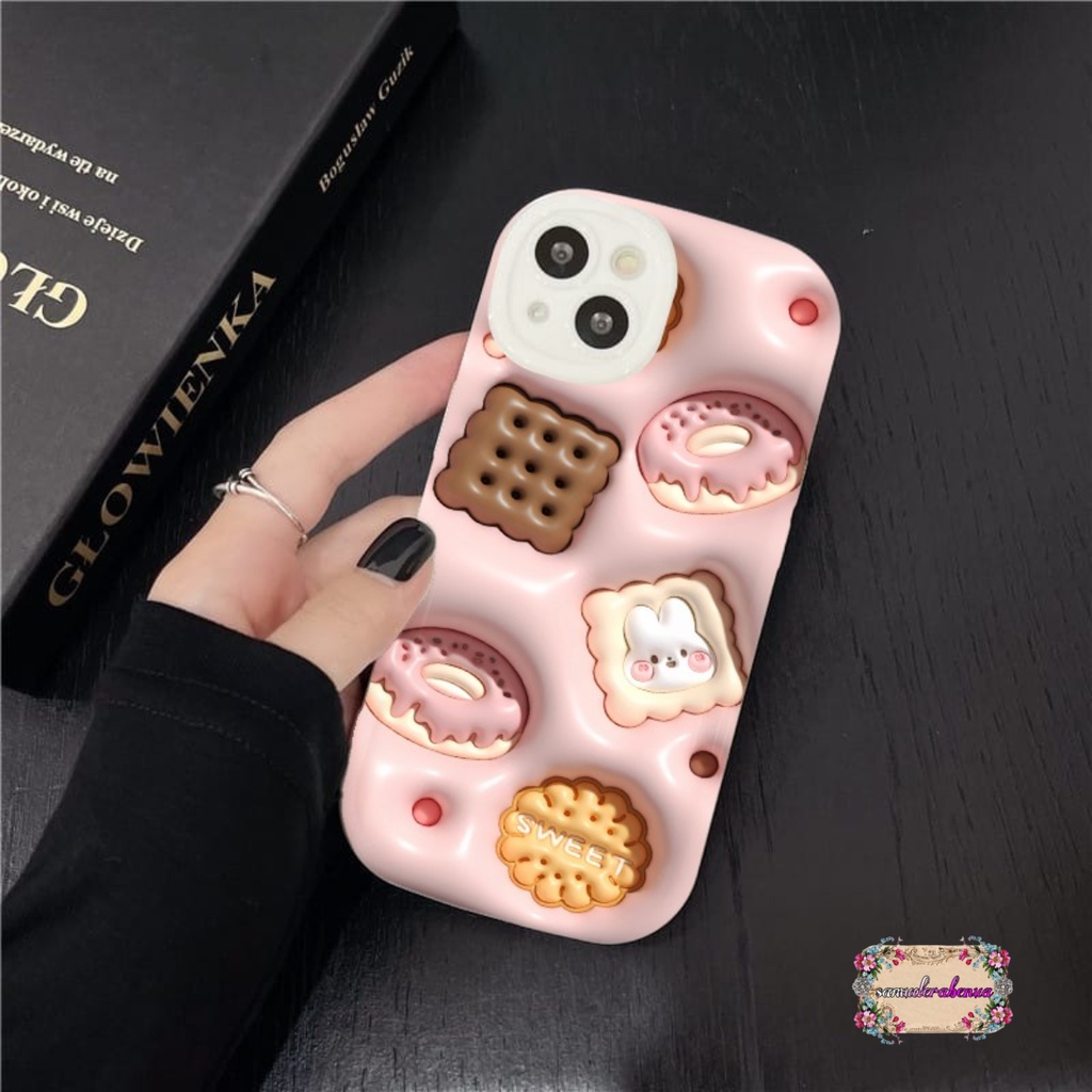 SS146 SOFTCASE MOTIF COOKIES AKSEN 3D FOR OPPO A1K A3S A5S A7 A12 A11K A15 A15S A16 A16S A16K A16E A17 A17K A8 A31 A9 A5 2020 A37 NEO 9 A52 A92 2020 A53 A54 A55 A57 2022 A77S A57 A39 SB4884