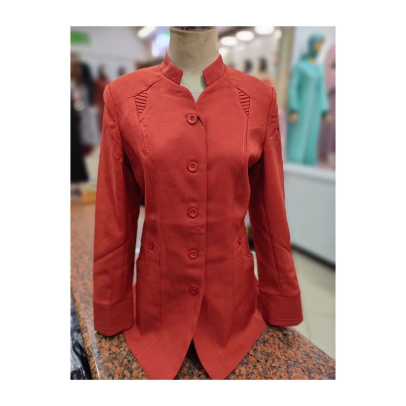 NEW ARRIVAL SERAGAM KERJA WARNA MERAH BATA READY STLN ROK SAJA BY CRISTA