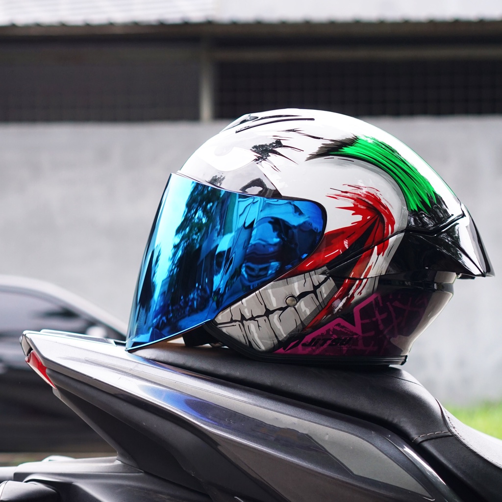 Helm Jitsu Joker Hitam Gloss SNI