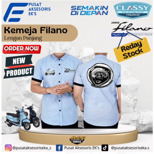 KEMEJA YAMAHA GRAND FILANO ( LENGAN PENDEK )