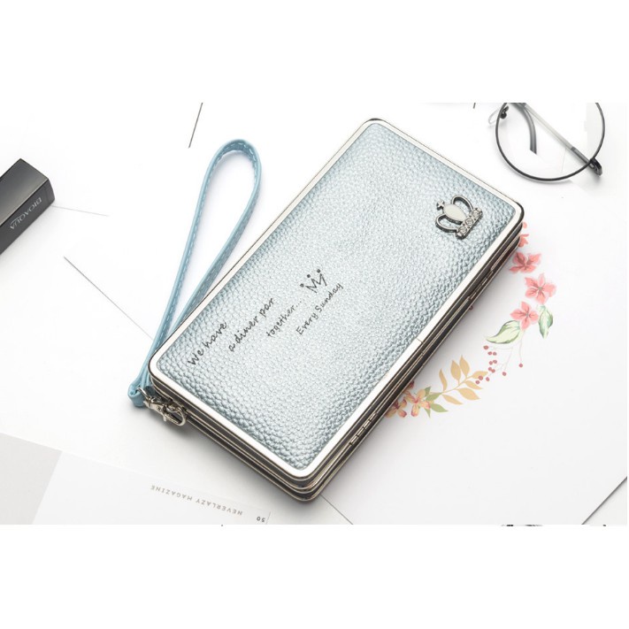 FYGALERY N1230 Dompet Panjang Wanita Pindanlu Korea Style Woman Wallet Purse Kartu Polos Murah