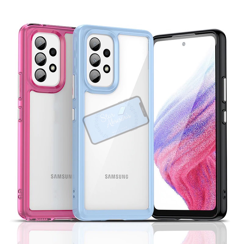 Samsung A33 Case Rugged Shield Ori Elegant Colorful Crystal Clear