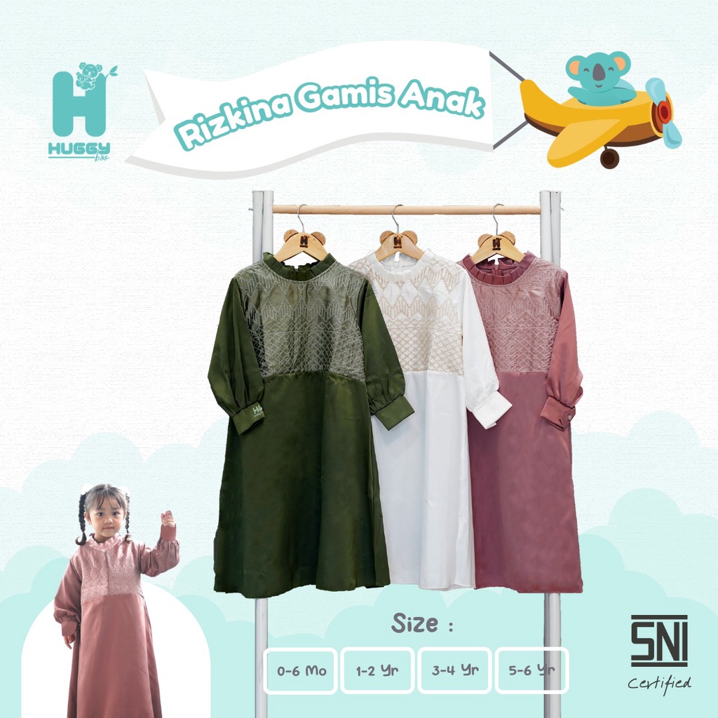 Huggy boo - Rizkina Gamis Anak