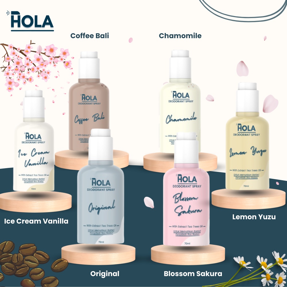 Deodorant spray tawas premium dengan extract tea trees oil yang dapat menghilangkan bakteri penyebab