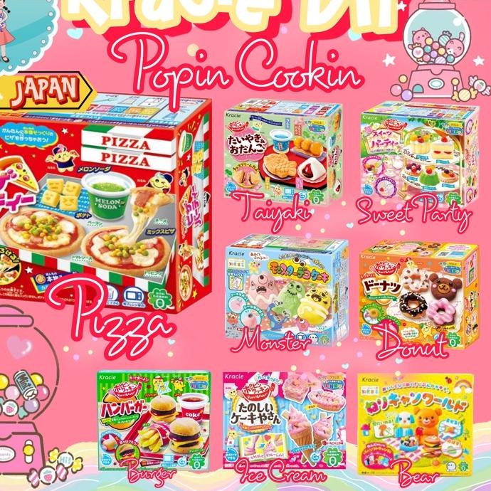 

Ω Kracie Popin Cookin DIY Candy Maker Japan Miniature Food/Kracie Popin Cookin Ice Cream Strawberry Donut Sushi Burger Sweet Party Matsuri Pizza Taiyaki/Kreativitas Anak Kracie Popin Cooking DIY Fast Food ➩