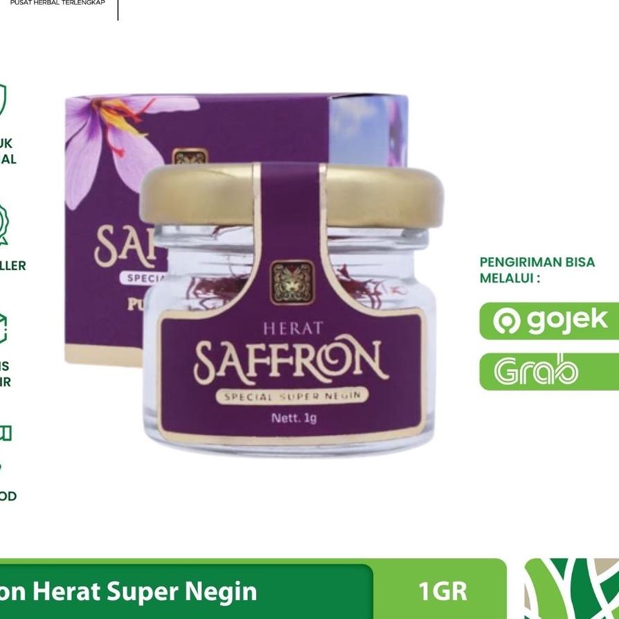 

✽ HERAT SAFFRON - Saffron Super Negin 1gr 100% Original ☞