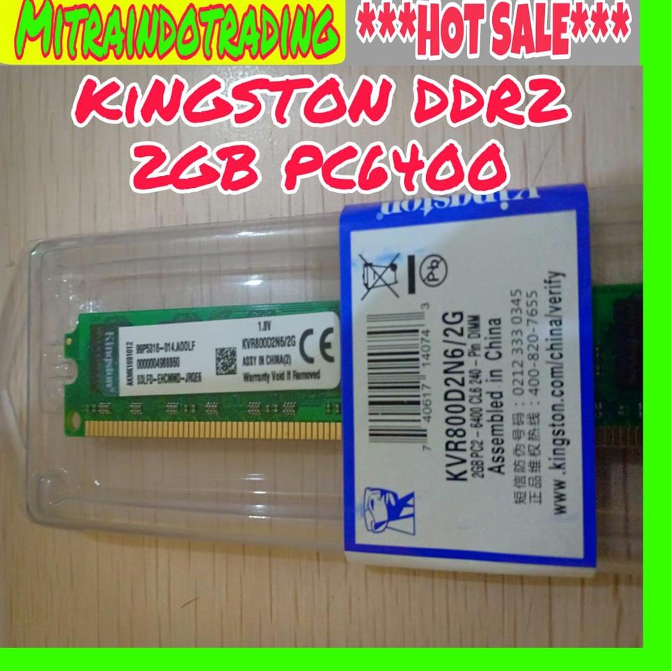 ➻ RAM PC KINGSTON DDR2 2GB PC 6400 ◘