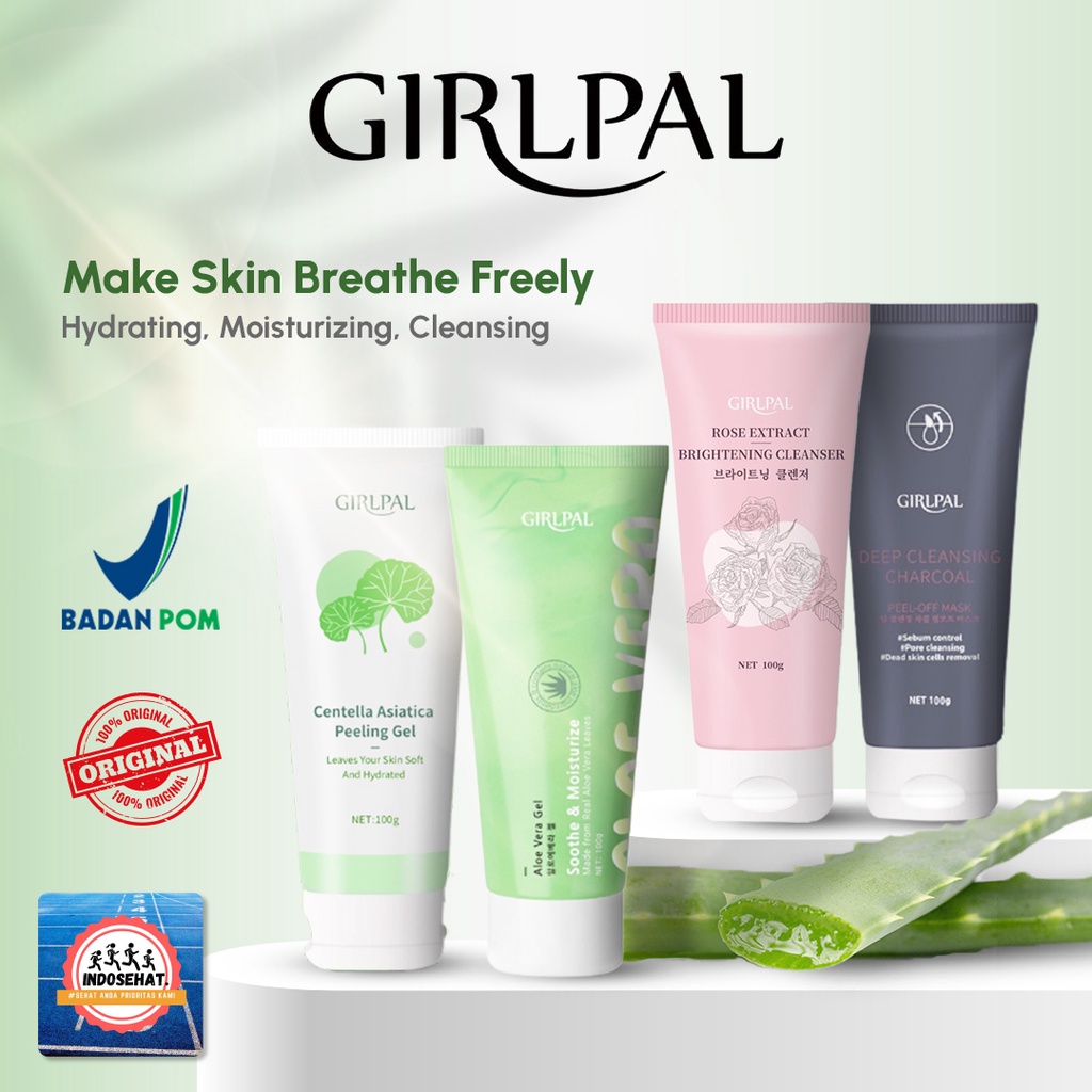 GIRLPAL Peeling Gel | Peel Off Mask | Aloe Vera Gel | Eksfoliasi Wajah