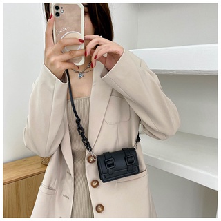 Mini Buckle Decor Flap Crossbody Bag 10018