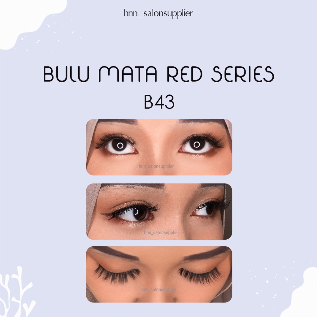 B43 Bulu Mata Palsu Handmade Fake Eyelash Eye Lashes Lash Artifivial Belle Eyelashes