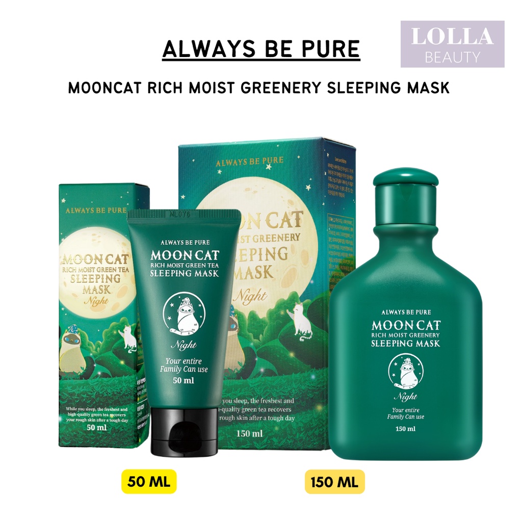 ALWAYS BE PURE - Mooncat Rich Moist Greenery Sleeping Mask