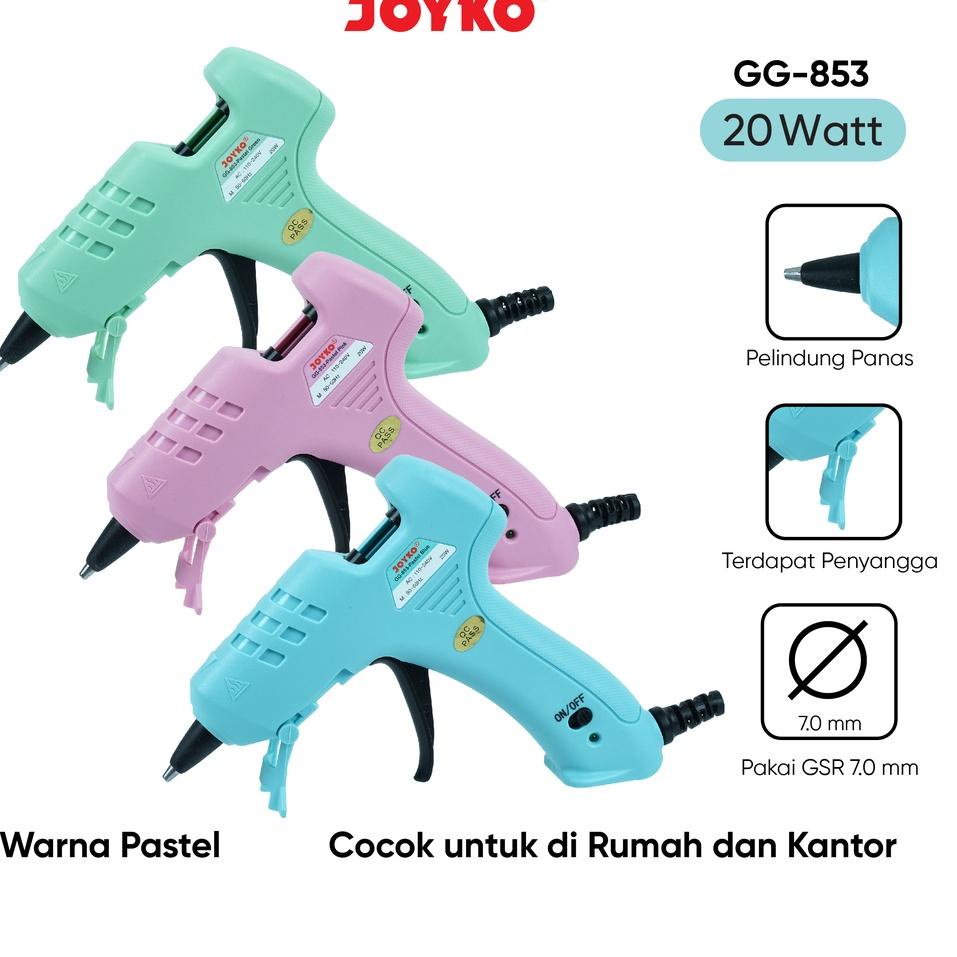 

Khusus hari ini Glue Gun Lem Tembak Joyko GG-853 20 Watt Pastel Color