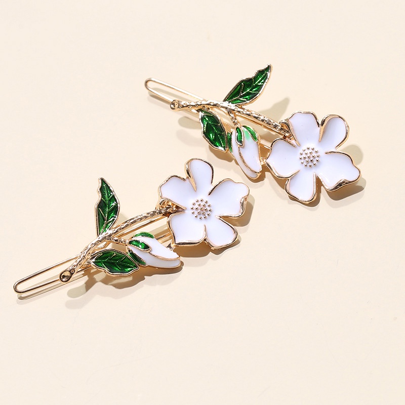 【COD】Retro Vintage Bridal Wedding Gift Hairpin Wanita Cantik Pin Rambut  Cream Hair Clip Kecil