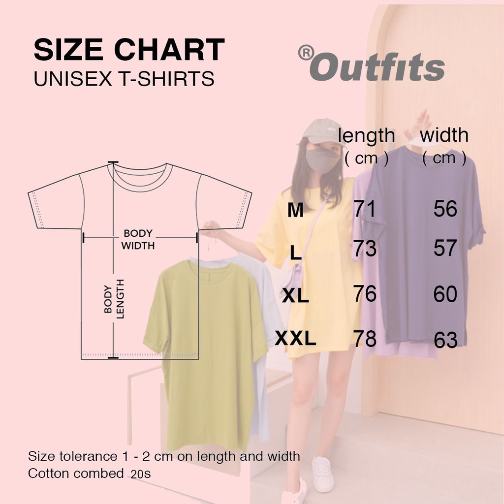 KAOS OVERSIZE T SHIRT WITH HIGH SLIT WANITA