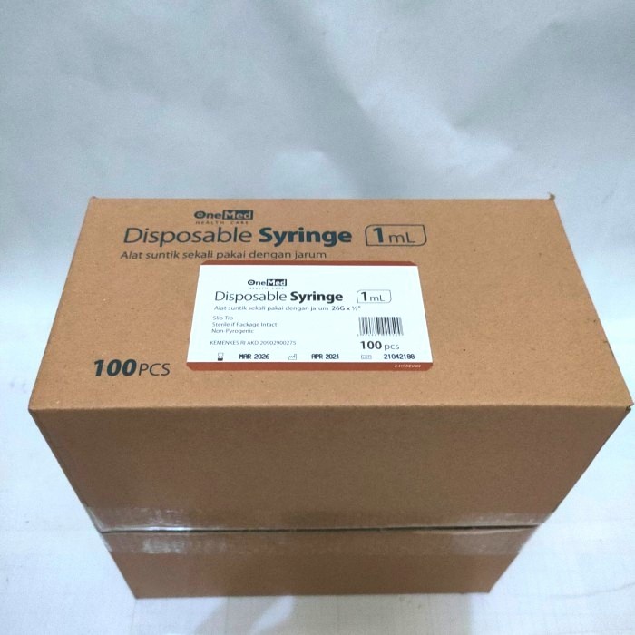 Disposable Syringe 1 CC Spuit OneMed 1 ML Suntikan OneMed