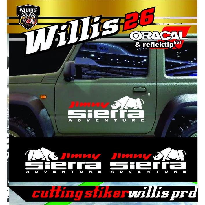 Cutting Sticker Body Mobil Jimny Sierra Adventure