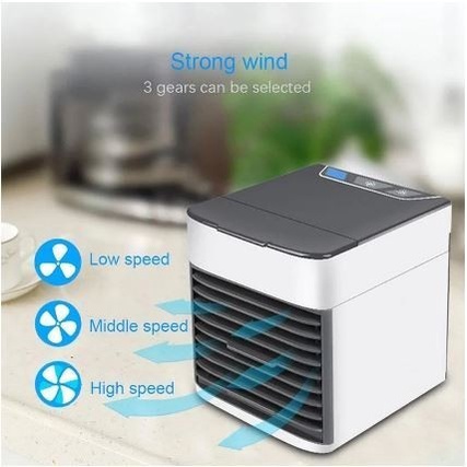 AC Mini Cooling Power Air Cooler 7 LED Arctic Air Ultra AC Mini Portable 2X(Y5F9) Kipas Pendingin Mi