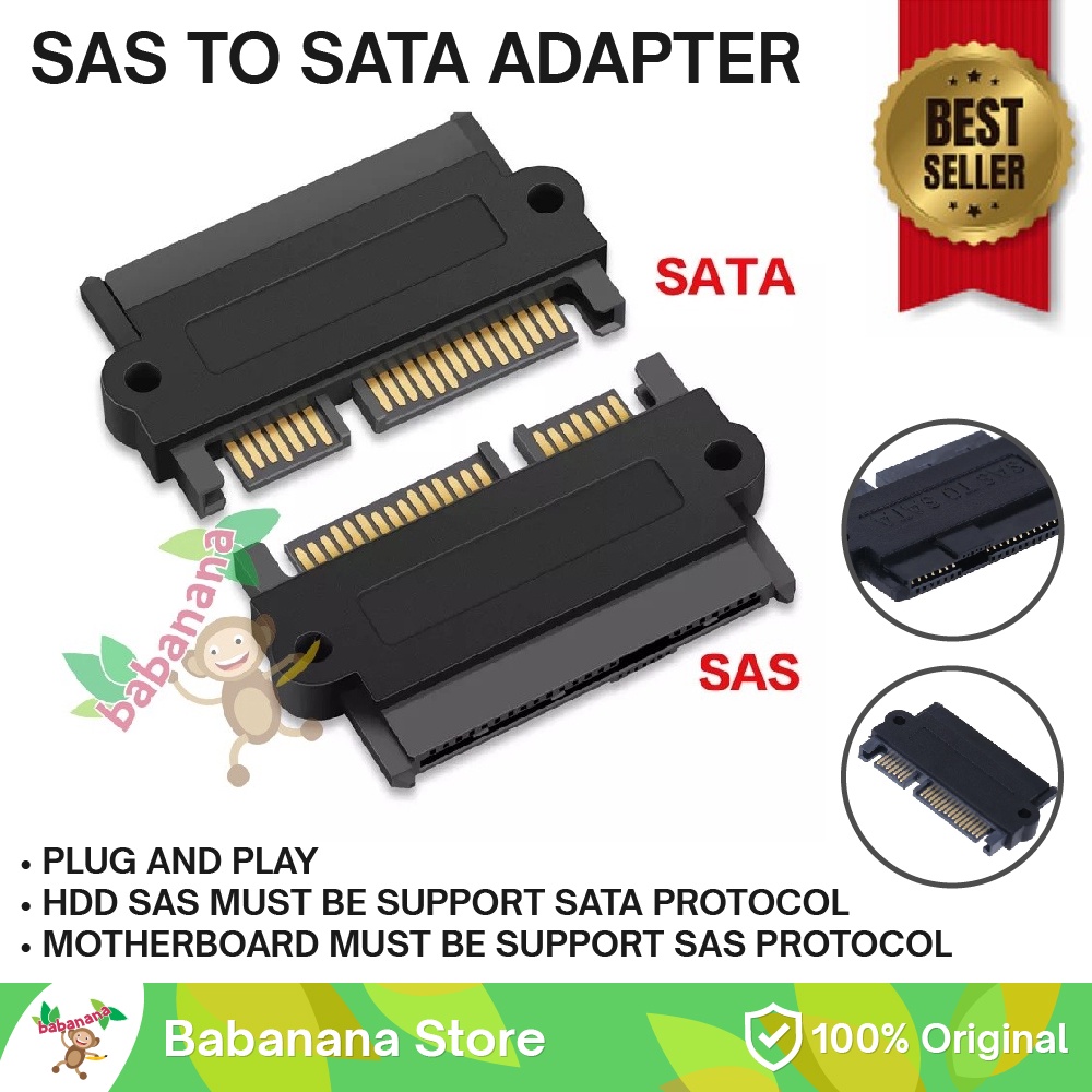 Konverter sas to sata card hdd ssd adapter motherboard hardisk server