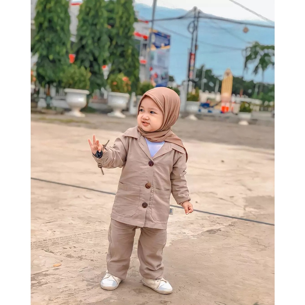 BLAZER KIDS SET MOONSCARE KOREAN STYLE - BLAZER ANAK - SETELAN BAJU ANAK KOREAN STYLE - BLAZER SET KIDS PEREMPUAN - BAJU LEBARAN ANAK PEREMPUAN- BAJU LEBARAN ANAK PEREMPUAN- OUTFIT LEBARAN PEREMPUAN