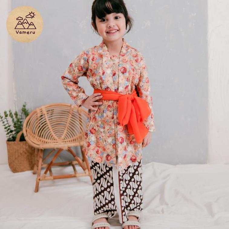 LANGSUNG KIRIM KEBAYA ANAK SETELAN KUTUBARU JAWA LURIK REMAJA DEWASA BUNGA VINTAGE JADUL CLASSIC KAT