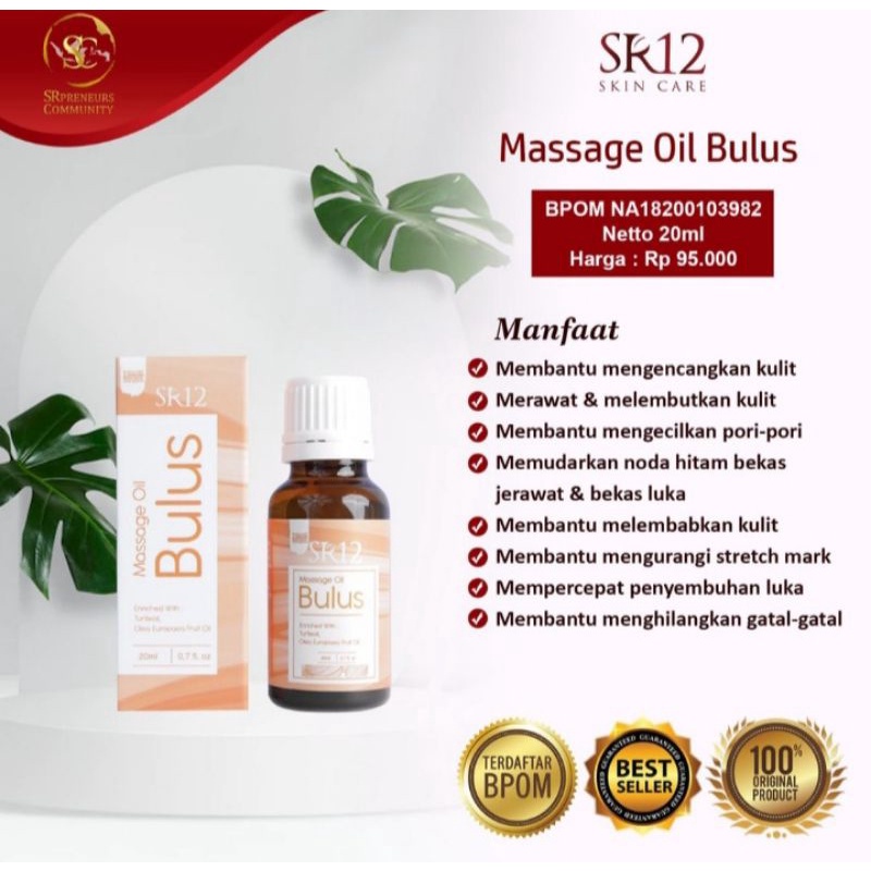 BULUS MASSAGE OIL MINYAK BULUS SR12 ASLI MASSAGE OIL BULUS SR12 MINYAK BULUS OBAT GATAL EKSIM PANU S