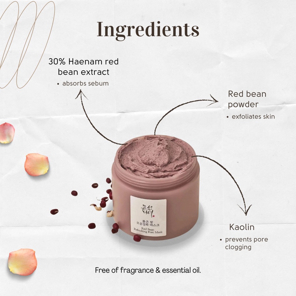 BEAUTY OF JOSEON - Red Bean Refreshing Pore Mask 140 ml