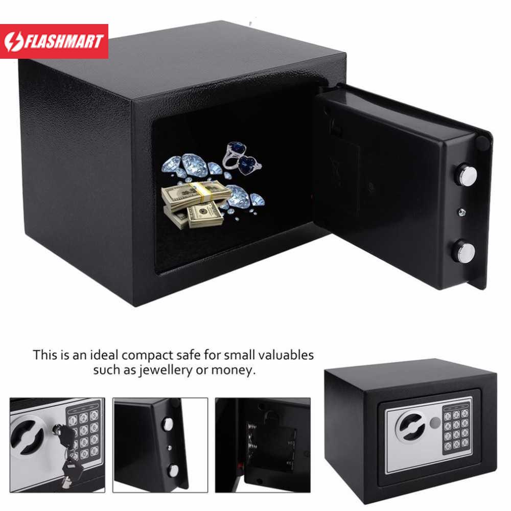 Flashmart Brankas Pengaman / Kotak Brankas Hotel Mini Password Safe Deposit Box 4.6L - 17E