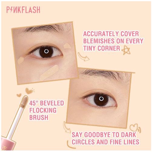 PINKFLASH Concealer Breathable Liquid Tahan Lama