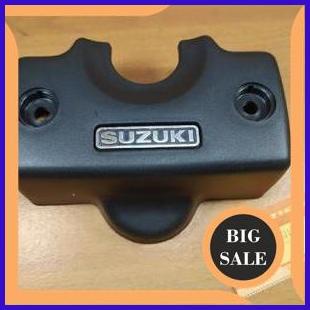 last stok Suzuki TRS tutup kunci kontak cover stang set emblem original nos japan 140ZZ3