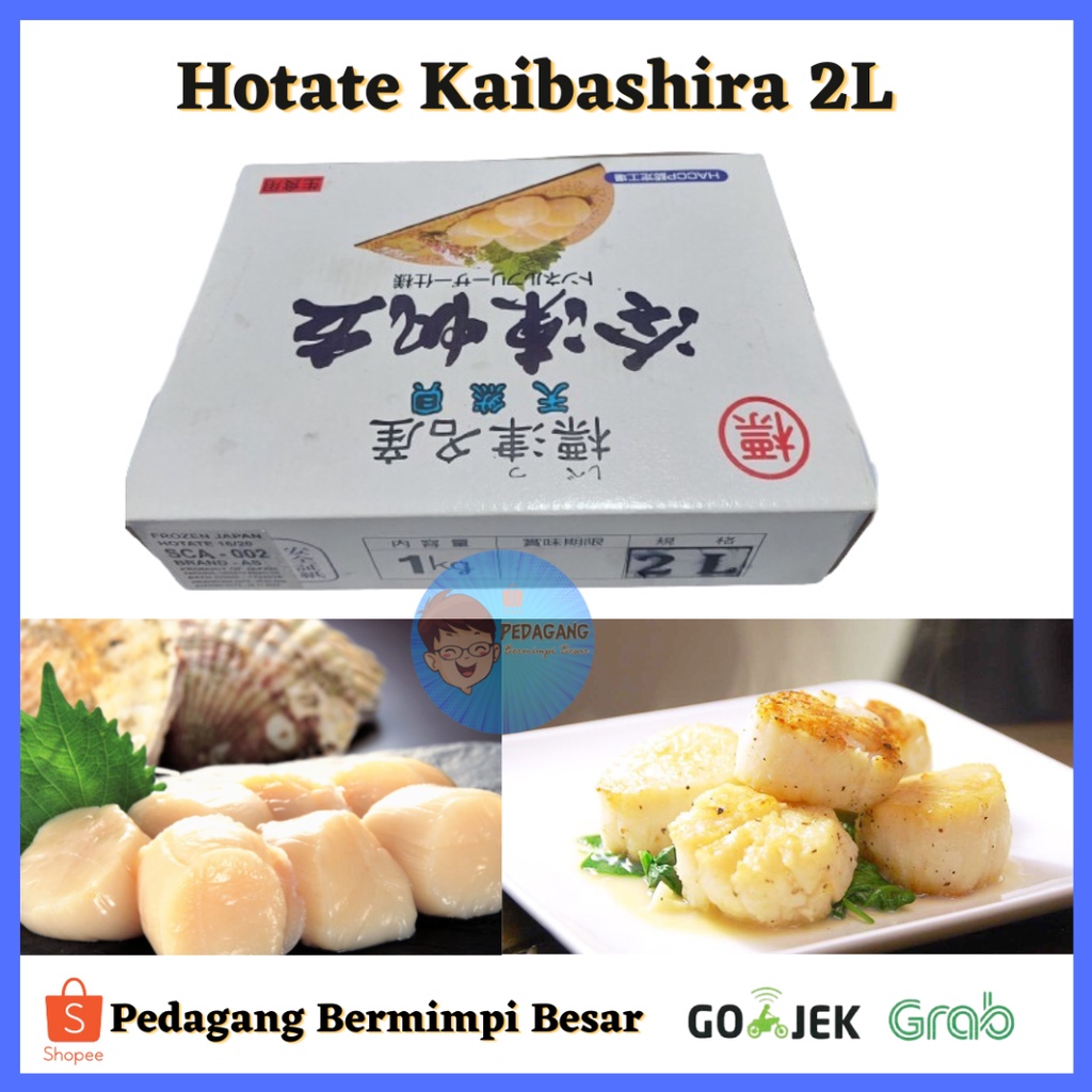 Hotate Kabaishira 2L 16-20/ Scallop/ Kerang Kampak 1kg