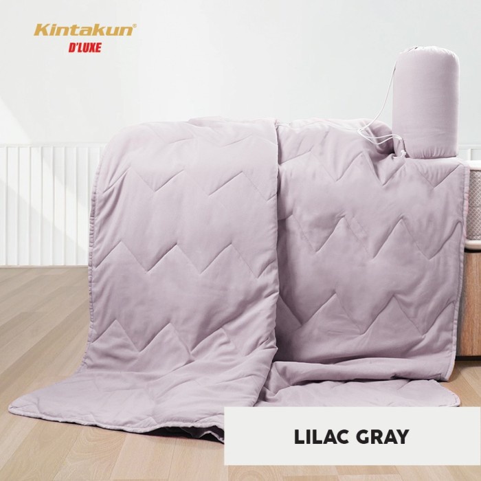 Selimut Dewasa Kintakun - Selimut Korea Summer Blanket Lembut Halus Uk 150 x 200 cm - Lilac Gray(F4P