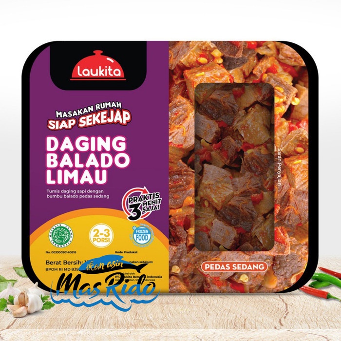 

Laukita Daging Balado Limau Makanan Praktis Lauk Instan Siap Saji