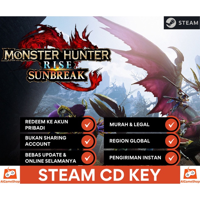 Monster Hunter Rise : Sunbreak Original PC Game Steam