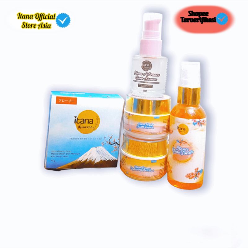 Itana skincare Paket Bruntusan| Itana Paket jerawat ringan| Itana skincare bpom