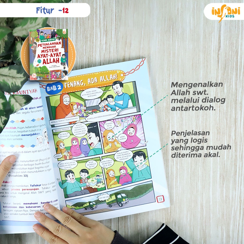 Buku Anak Islami Komik Aqidah : Petualangan Menguak Misteri Ayat-Ayat Allah - Gema Insani