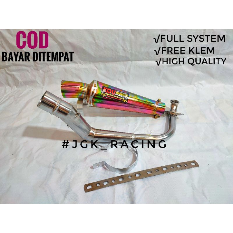 Knalpot Racing KOU Mahachai Bunglon Beat fi/beat karbu/beat street/beat new/beat pop/scoopy karbu/sc