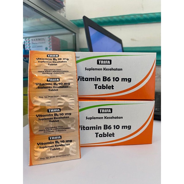 Vitamin B6 10Mg Trifa Perbox isi 100 Tablet