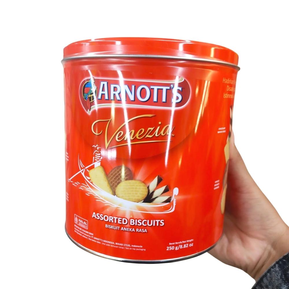 Arnott's Venezia Assorted Biskuit Aneka Rasa 250gr Kue Roti Kaleng