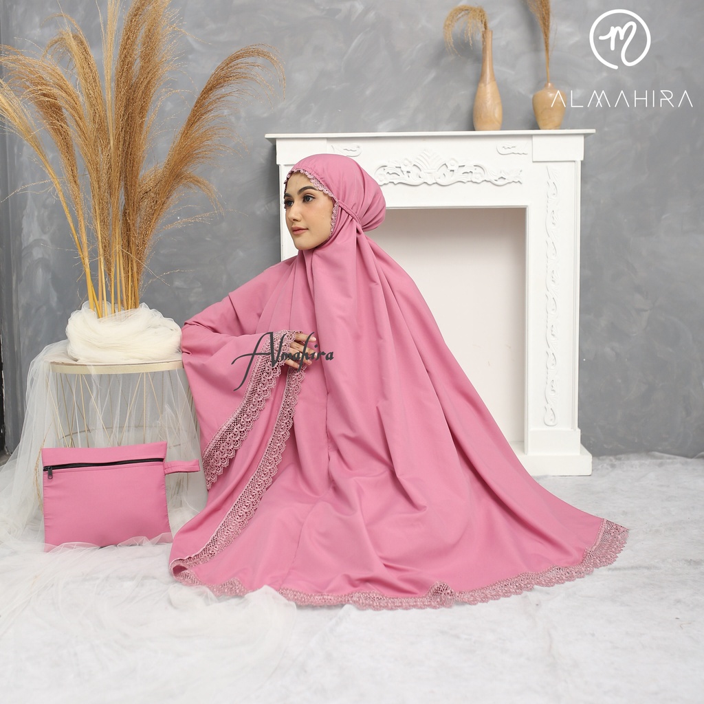 ALMAHIRA - Mukena Dewasa Renda Mewah Murah Terbaru AISYAH Series