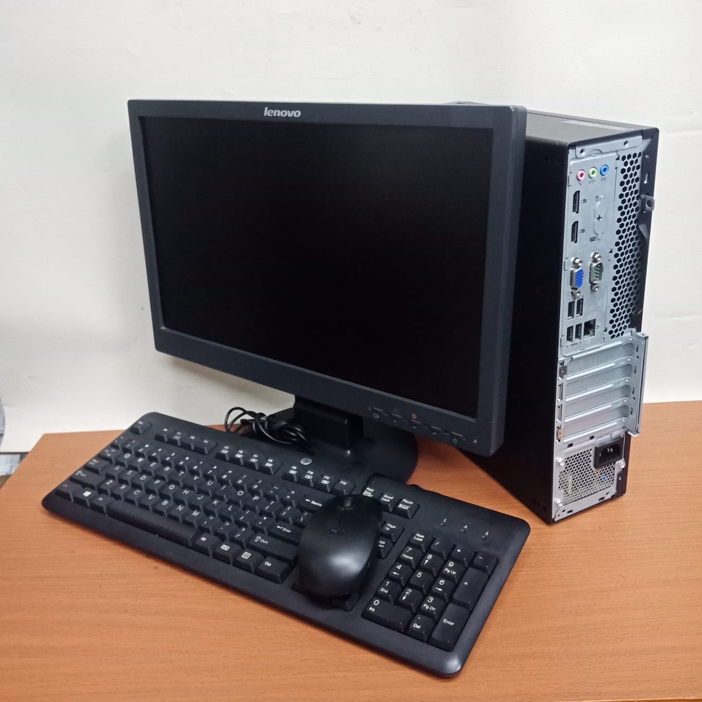 PAKETAN CPU/PCLENOVO SFF  i3/i5/i7 3rd Gen KOMPUTER + Monitor Keyboard - Mouse  - Core i3, LCD 17 INCH