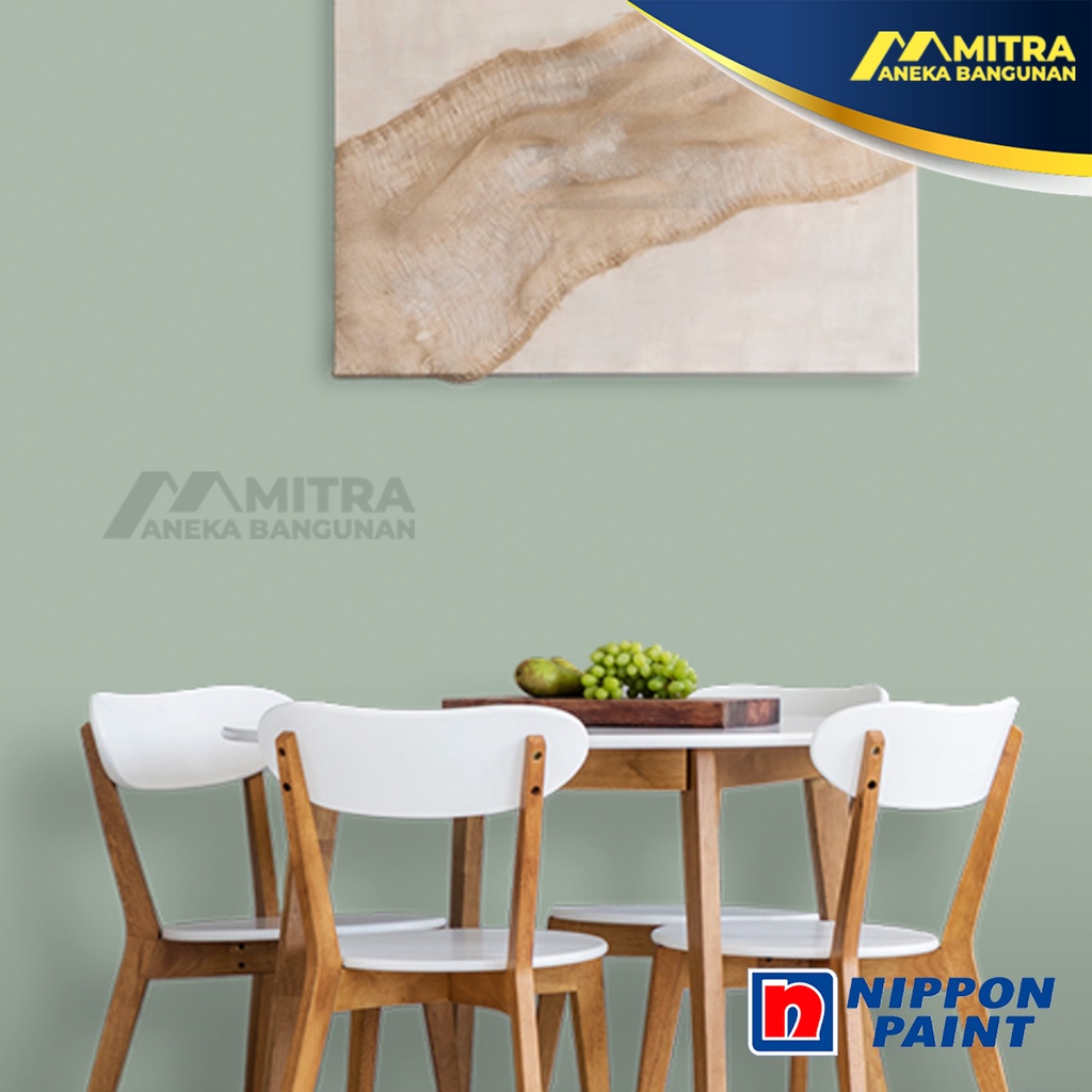 Promo Cat Tembok Eksterior Interior Nippon Paint Young Shepherd Np Bgg 1766 P / Hijau Sage Green /